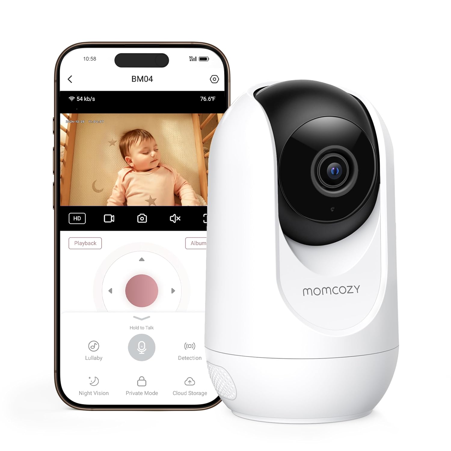 Momcozy Smart WiFi Baby Monitor