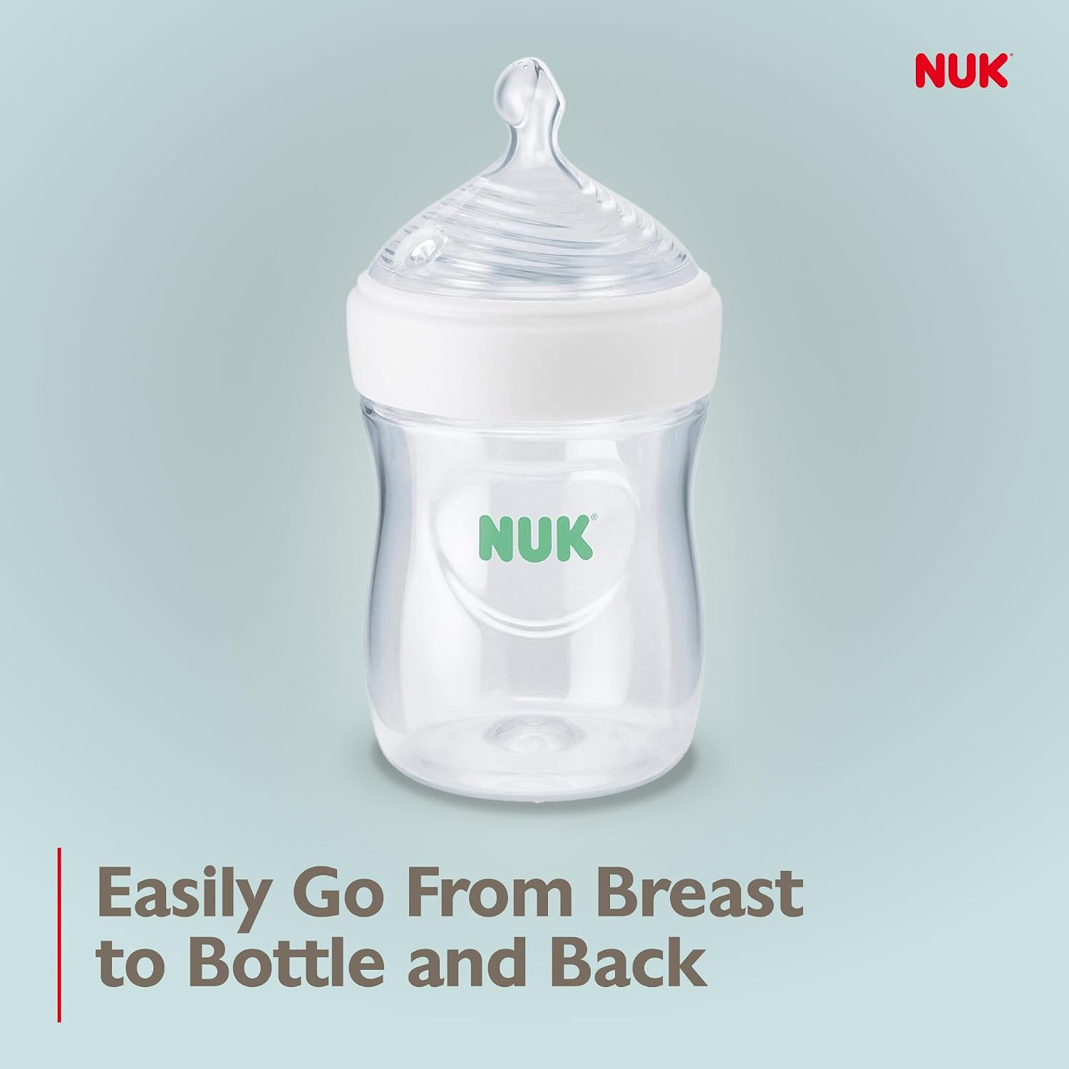 NUK Simply Natural Baby Bottle with SafeTemp