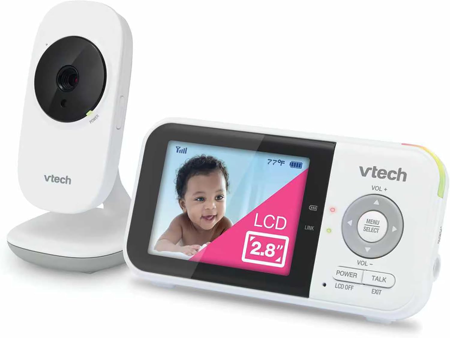 VTech Baby Monitor No WiFi – 19Hr Video Battery, 1000ft Range