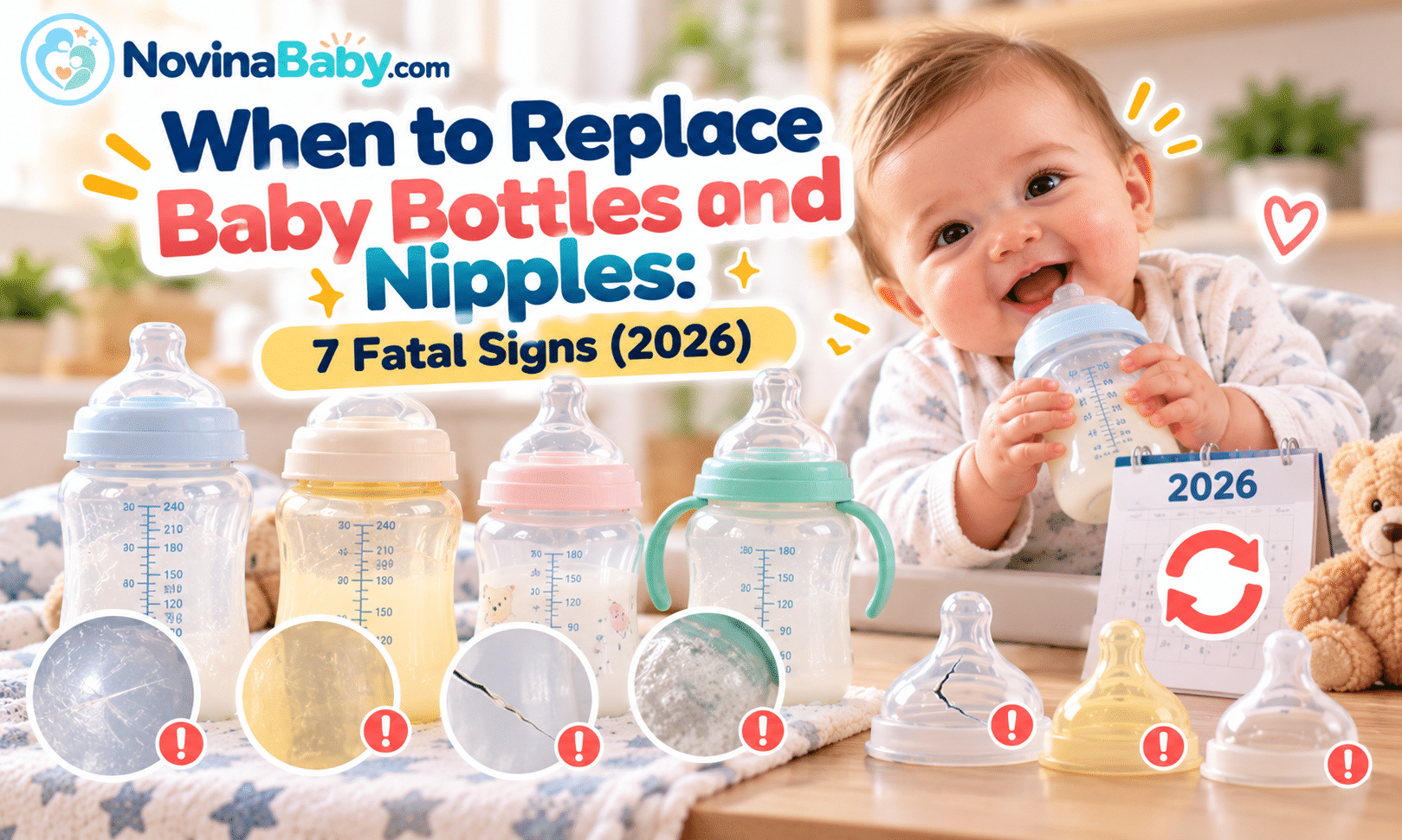 When to Replace Baby Bottles and Nipples