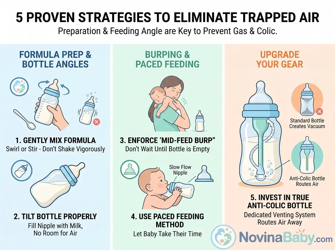 anti colic bottle feeding technique