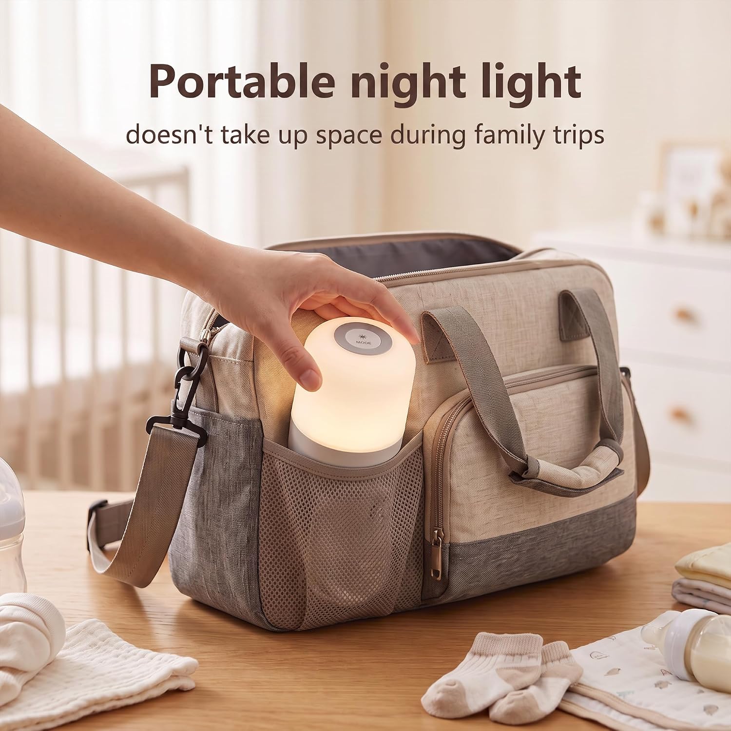 Baby Night Light, 3 Colors Egg Light for Nursery