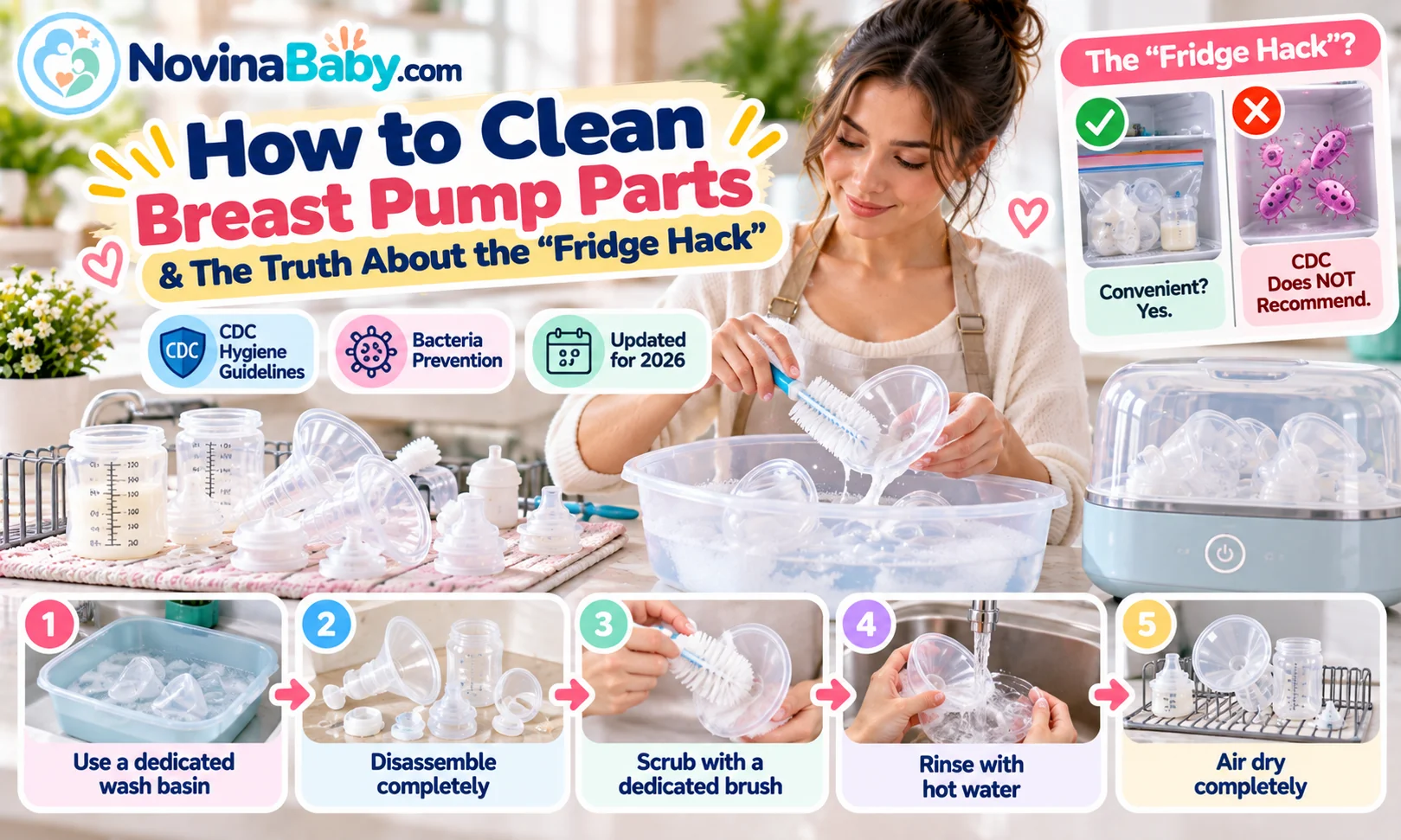 How to Clean Breast Pump Parts