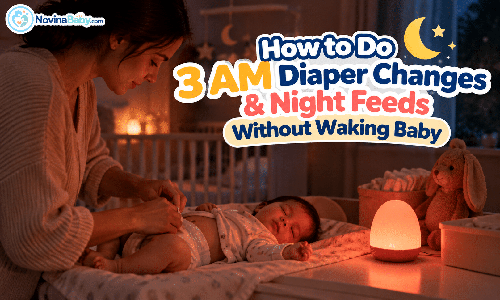 How to Do 3 AM Diaper Changes & Night Feeds Without Waking Baby