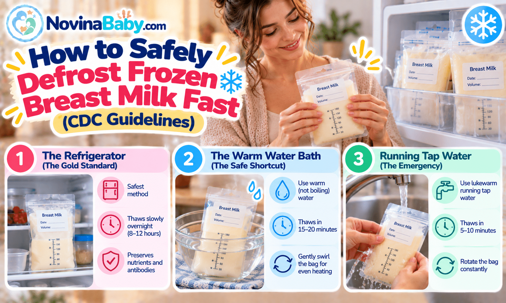 How to Safely Defrost Frozen Breast Milk Fast