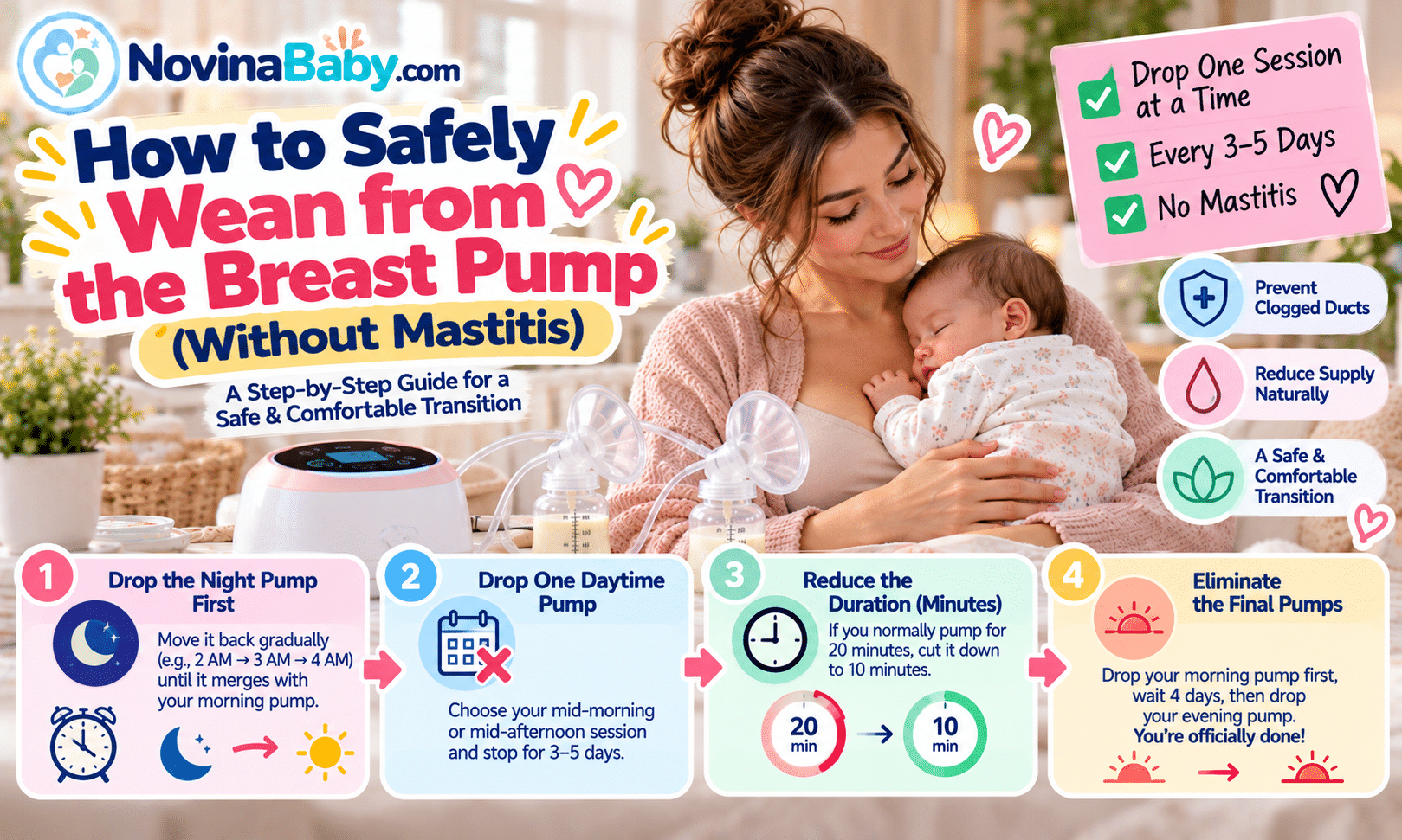 How to Safely Wean from the Breast Pump