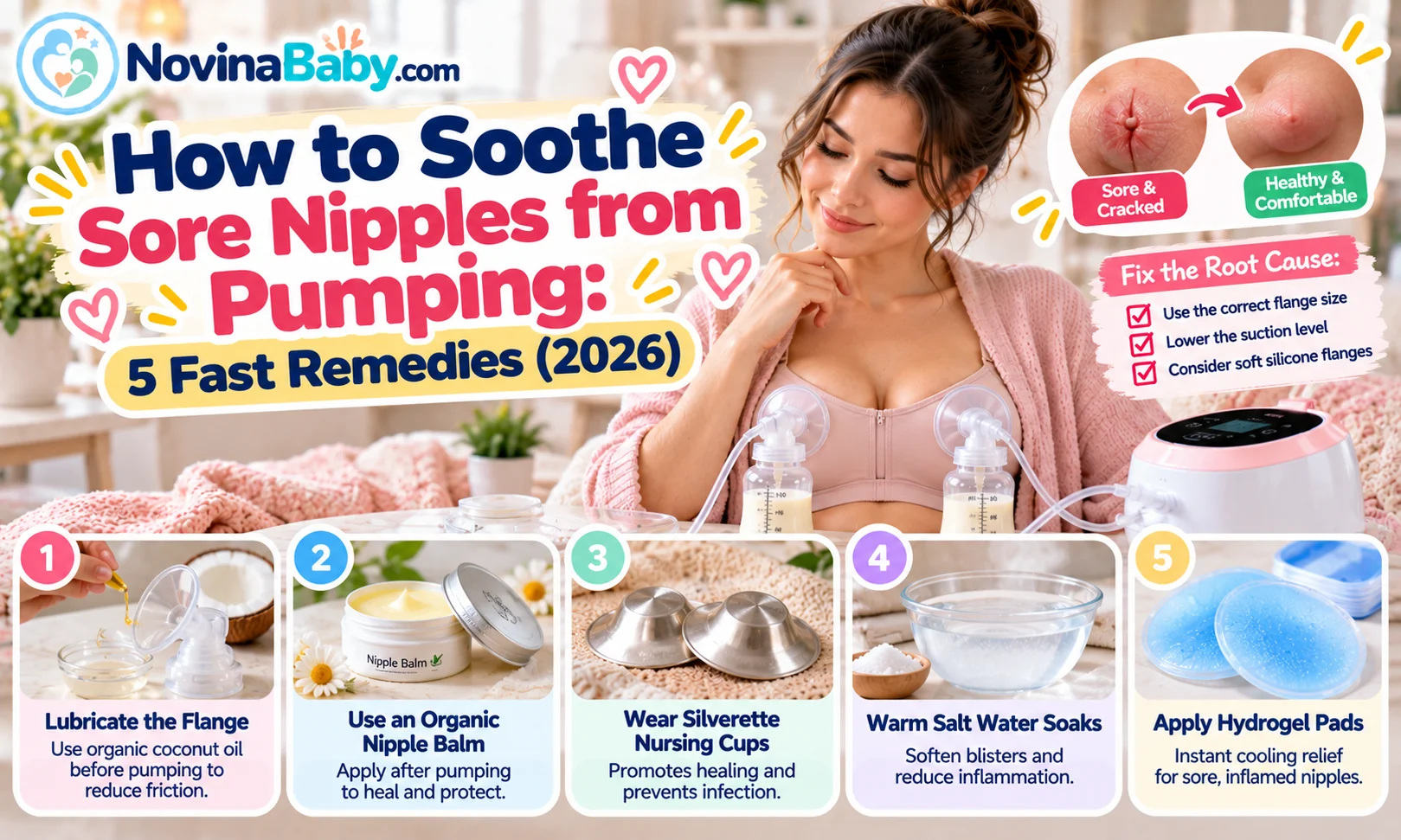 How to Soothe Sore Nipples from Pumping