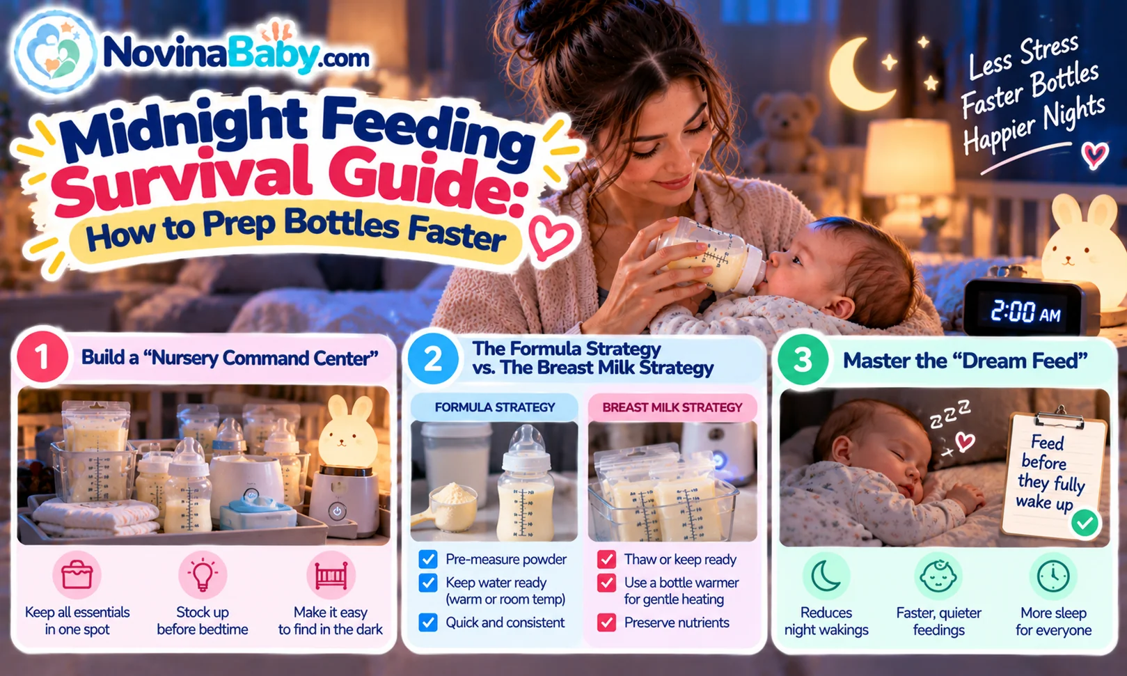Midnight Bottle Feeding Tips
