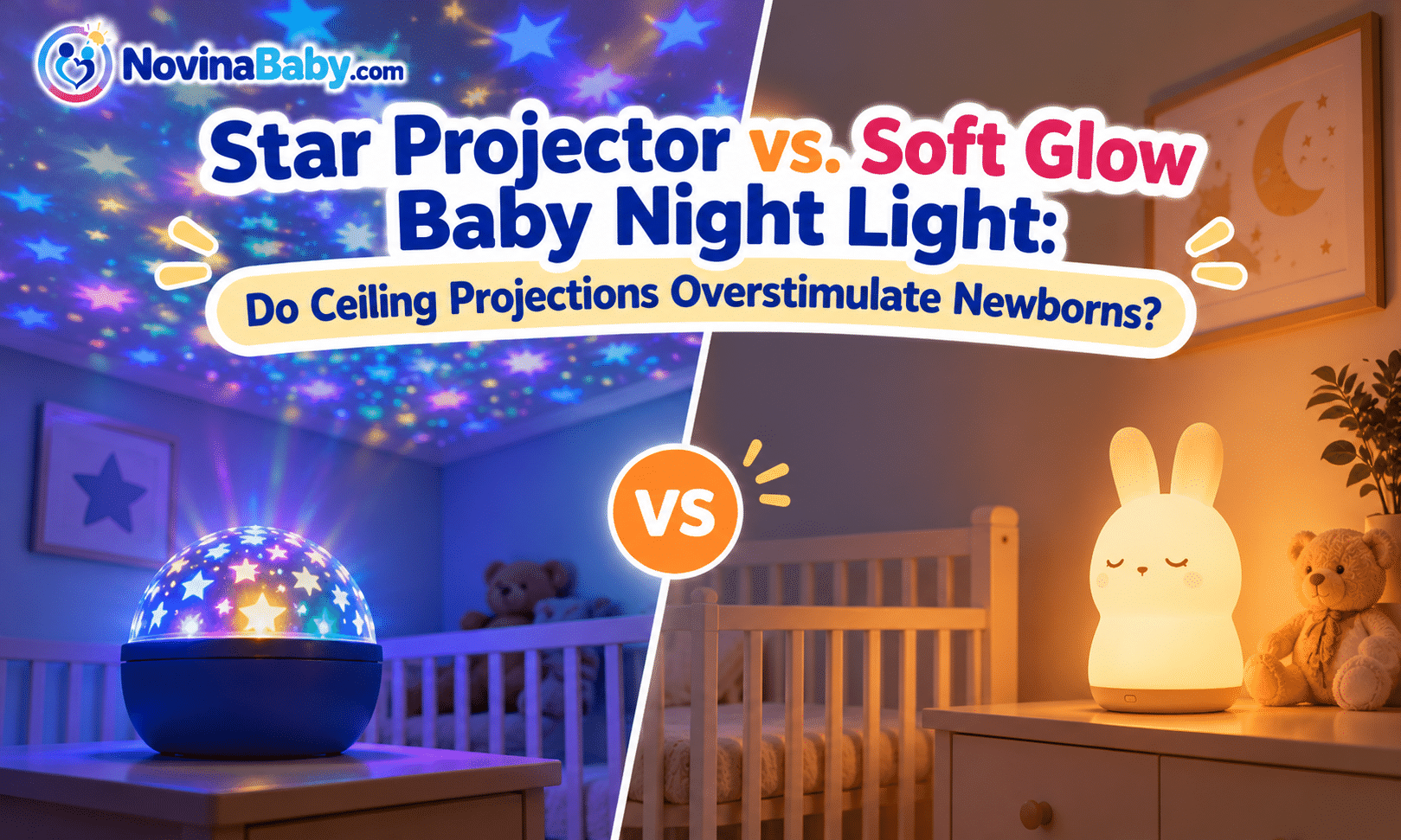 Star Projector vs Soft Glow Baby Night Light