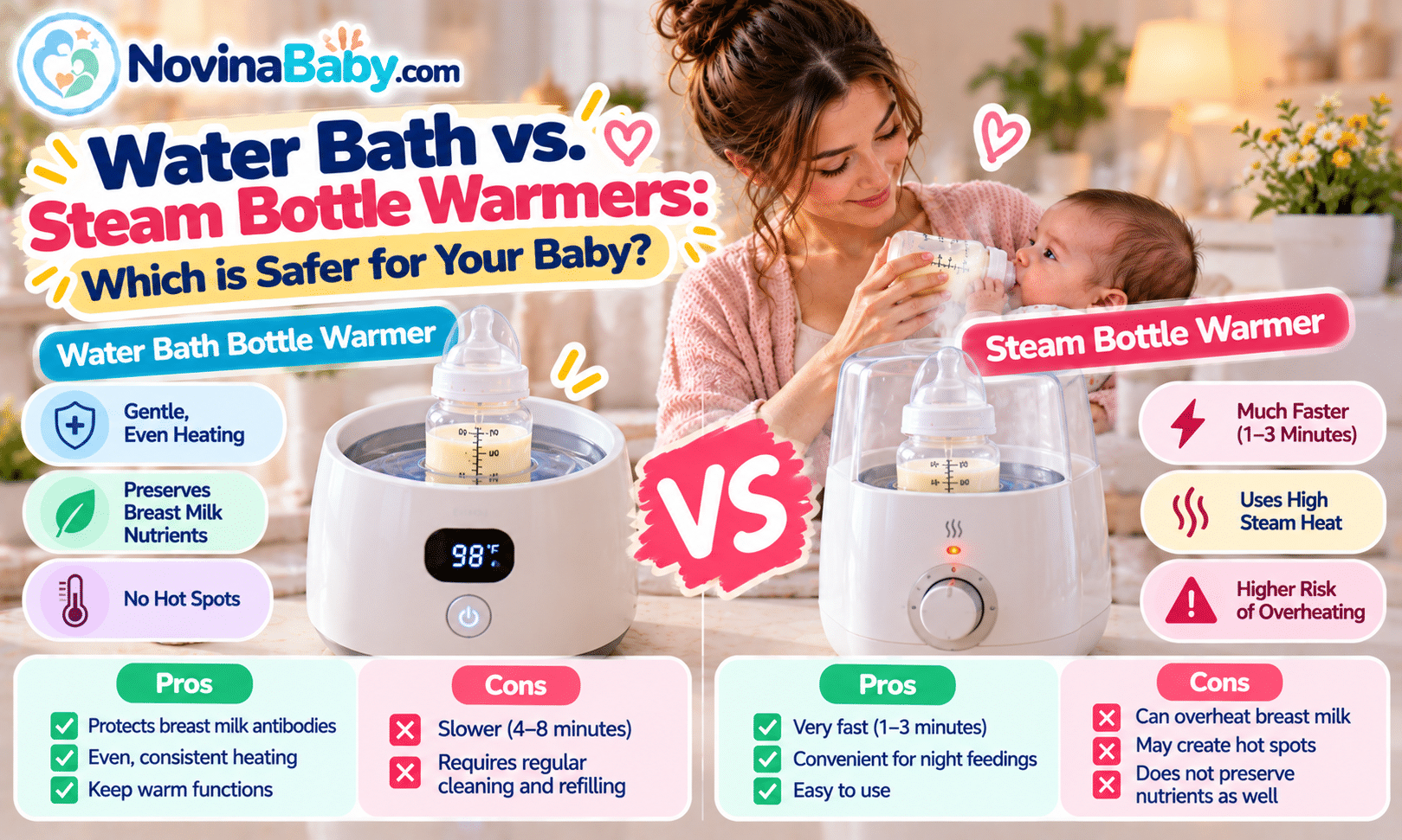 Water Bath vs. Steam Bottle Warmers