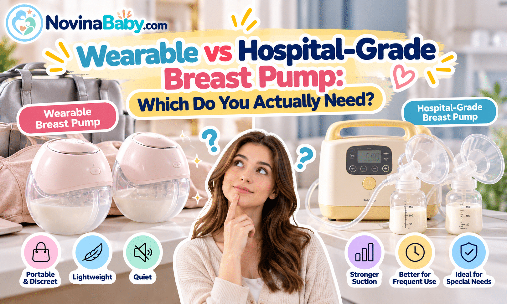 Wearable vs Hospital-Grade Breast Pump
