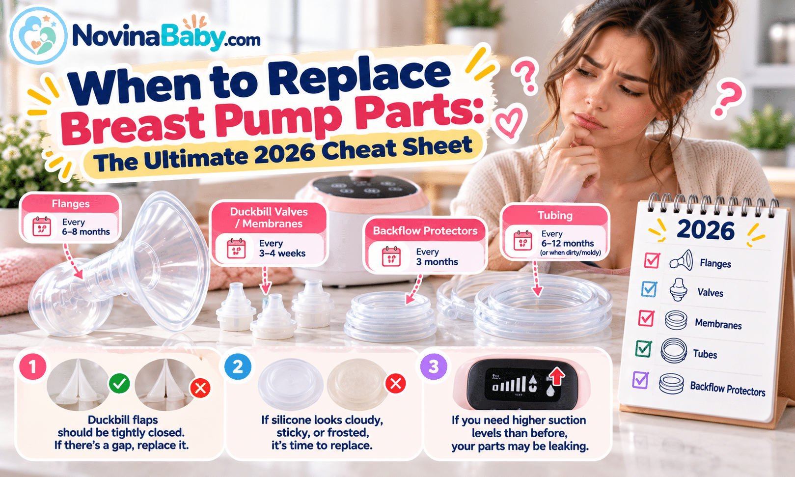 When to Replace Breast Pump Parts